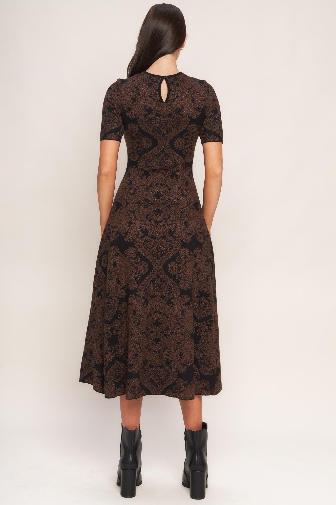 GOTHIC MUSE JACQUARD SWEATER MIDI DRESS - Glamourous Grace