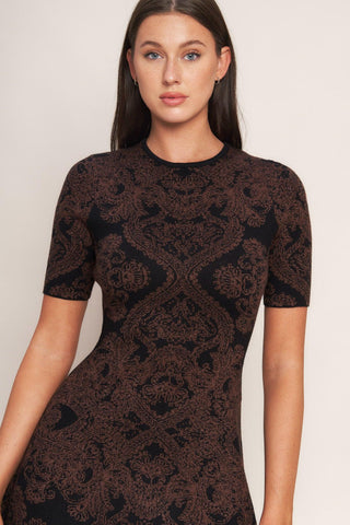 GOTHIC MUSE JACQUARD SWEATER MIDI DRESS - Glamourous Grace