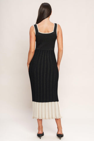 NOIR ÉCLAT SWEATER KNIT MIDI DRESS - Glamourous Grace