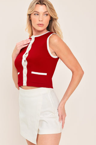 CHERRY SODA SWEATER KNIT TOP - Glamourous Grace
