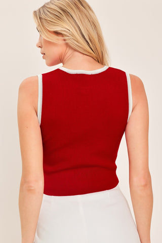 CHERRY SODA SWEATER KNIT TOP - Glamourous Grace
