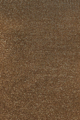 COCOA POISE BROWN KEYHOLE SLEEVELESS SWEATER MIDI DRESS