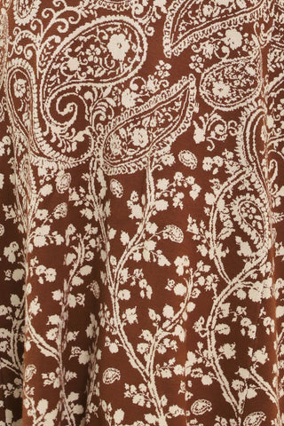 HAZEL PAISLEY EMBRACE JACQUARD SWEATER MIDI DRESS