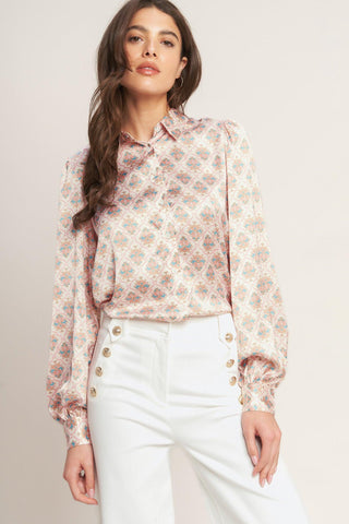 MOROCCAN MUSE PINK WOVEN TOP - Glamourous Grace