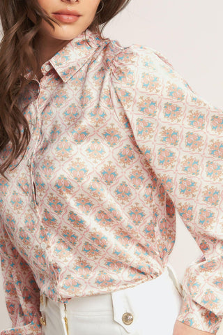 MOROCCAN MUSE PINK WOVEN TOP - Glamourous Grace