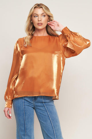 OUTING LIGHT WOVEN TOP - Glamourous Grace