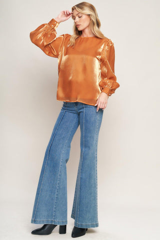 OUTING LIGHT WOVEN TOP - Glamourous Grace
