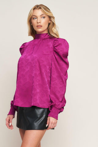 STOLEN GLANCES SATIN TOP - Glamourous Grace