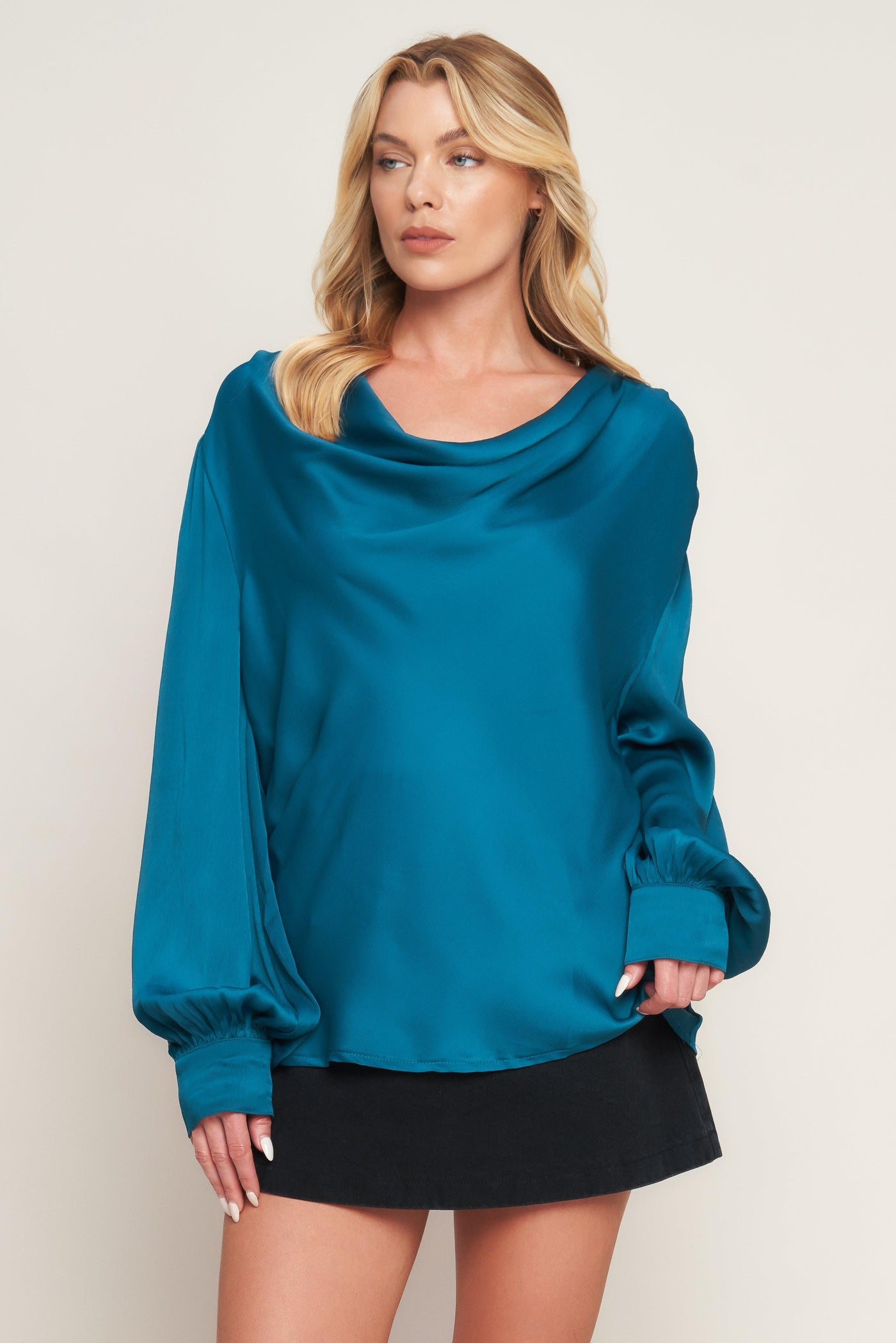 GARDEN SENSATION SATIN TOP - Glamourous Grace