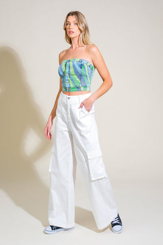 NAVIGATING LIFE DENIM TOP - Glamourous Grace