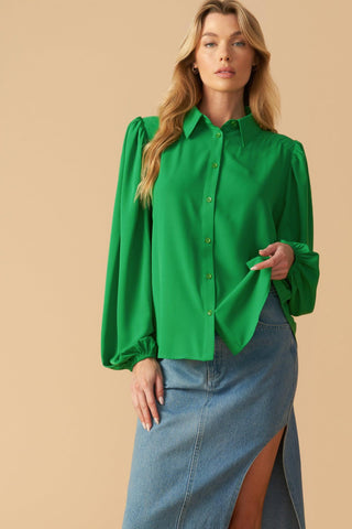 COMFORTABLE CHARM WOVEN TOP - Glamourous Grace