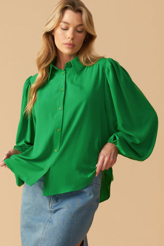 COMFORTABLE CHARM WOVEN TOP - Glamourous Grace