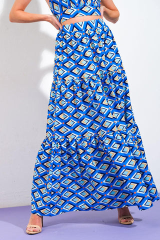 SUMMER JOURNEY WOVEN TOP AND SKIRT SET - Glamourous Grace