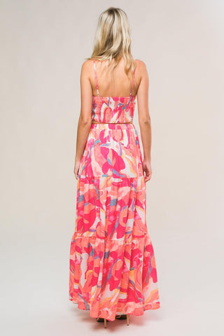 ROMANTICALLY SPEAKING WOVEN TOP AND SKIRT SET - Glamourous Grace