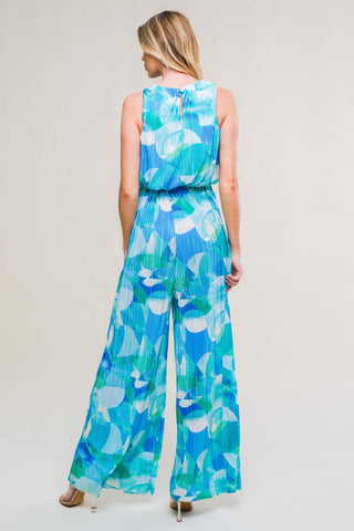 MARITIME MUSE WOVEN PLISSE TOP AND PANT SET - Glamourous Grace