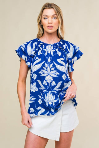 INTO THE SKY WOVEN TOP - Glamourous Grace