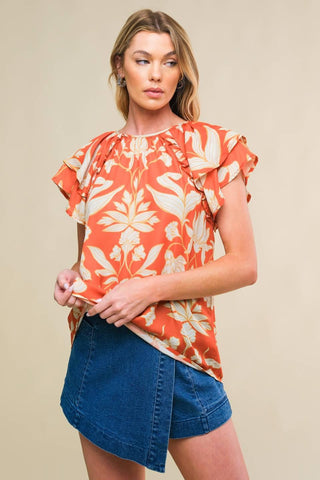INTO THE SKY WOVEN TOP - Glamourous Grace