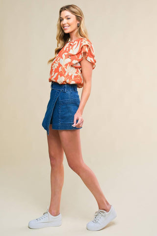 INTO THE SKY WOVEN TOP - Glamourous Grace