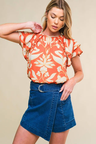 INTO THE SKY WOVEN TOP - Glamourous Grace