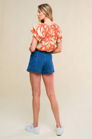 INTO THE SKY WOVEN TOP - Glamourous Grace