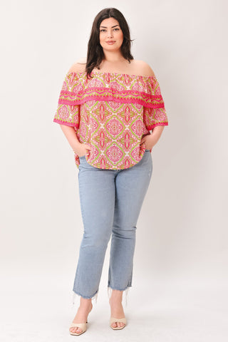 SPREAD CHEER WOVEN TOP - Glamourous Grace