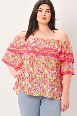 SPREAD CHEER WOVEN TOP - Glamourous Grace