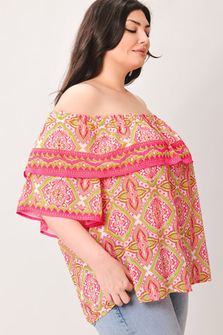 SPREAD CHEER WOVEN TOP - Glamourous Grace