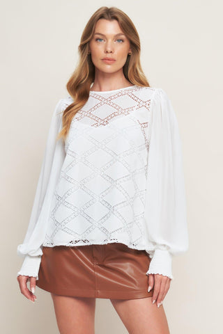 WEEKEND WANDERER WOVEN TOP - Glamourous Grace