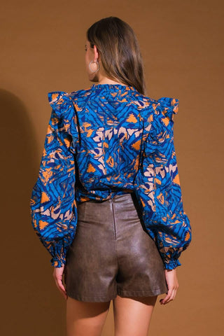 EAGLE CREST WOVEN TOP - Glamourous Grace