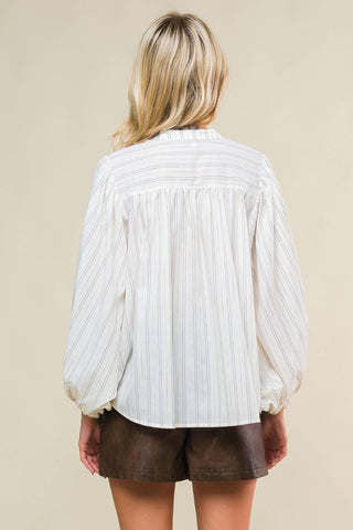 CLEAN AESTHETIC WOVEN TOP - Glamourous Grace