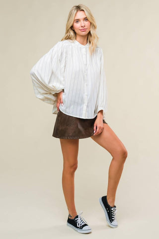CLEAN AESTHETIC WOVEN TOP - Glamourous Grace