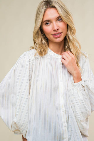 CLEAN AESTHETIC WOVEN TOP - Glamourous Grace