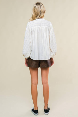 CLEAN AESTHETIC WOVEN TOP - Glamourous Grace