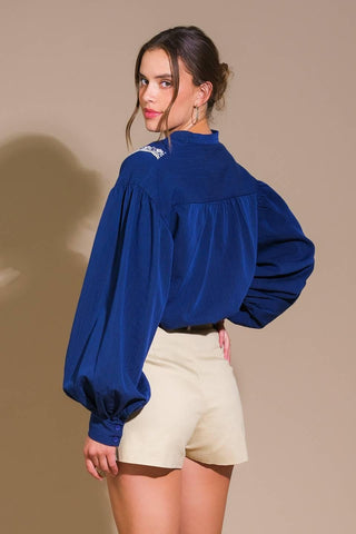 FORT WILLIAMS WOVEN TOP - Glamourous Grace
