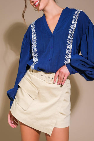 FORT WILLIAMS WOVEN TOP - Glamourous Grace