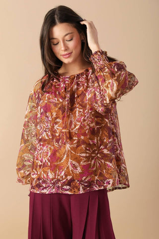 SUNSET STROLL WOVEN TOP - Glamourous Grace