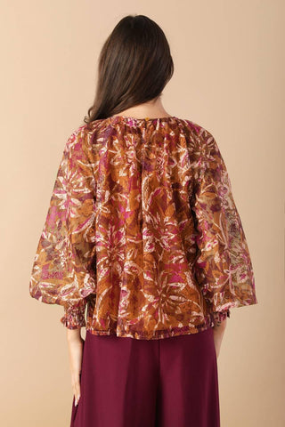SUNSET STROLL WOVEN TOP - Glamourous Grace