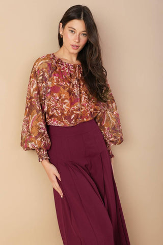 SUNSET STROLL WOVEN TOP - Glamourous Grace