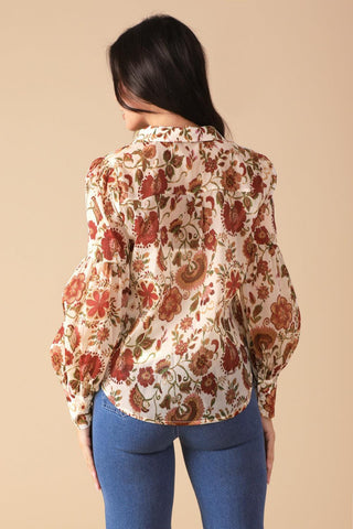 MEMORIES IN FOCUS WOVEN BLOUSE - Glamourous Grace
