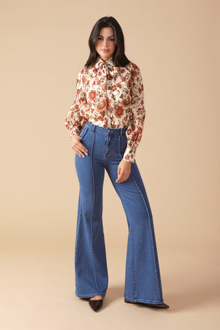 MEMORIES IN FOCUS WOVEN BLOUSE - Glamourous Grace