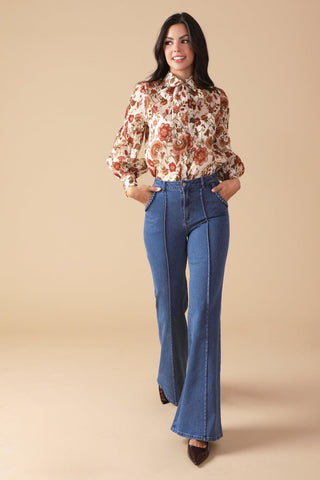 MEMORIES IN FOCUS WOVEN BLOUSE - Glamourous Grace