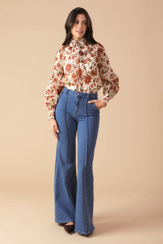 MEMORIES IN FOCUS WOVEN BLOUSE - Glamourous Grace