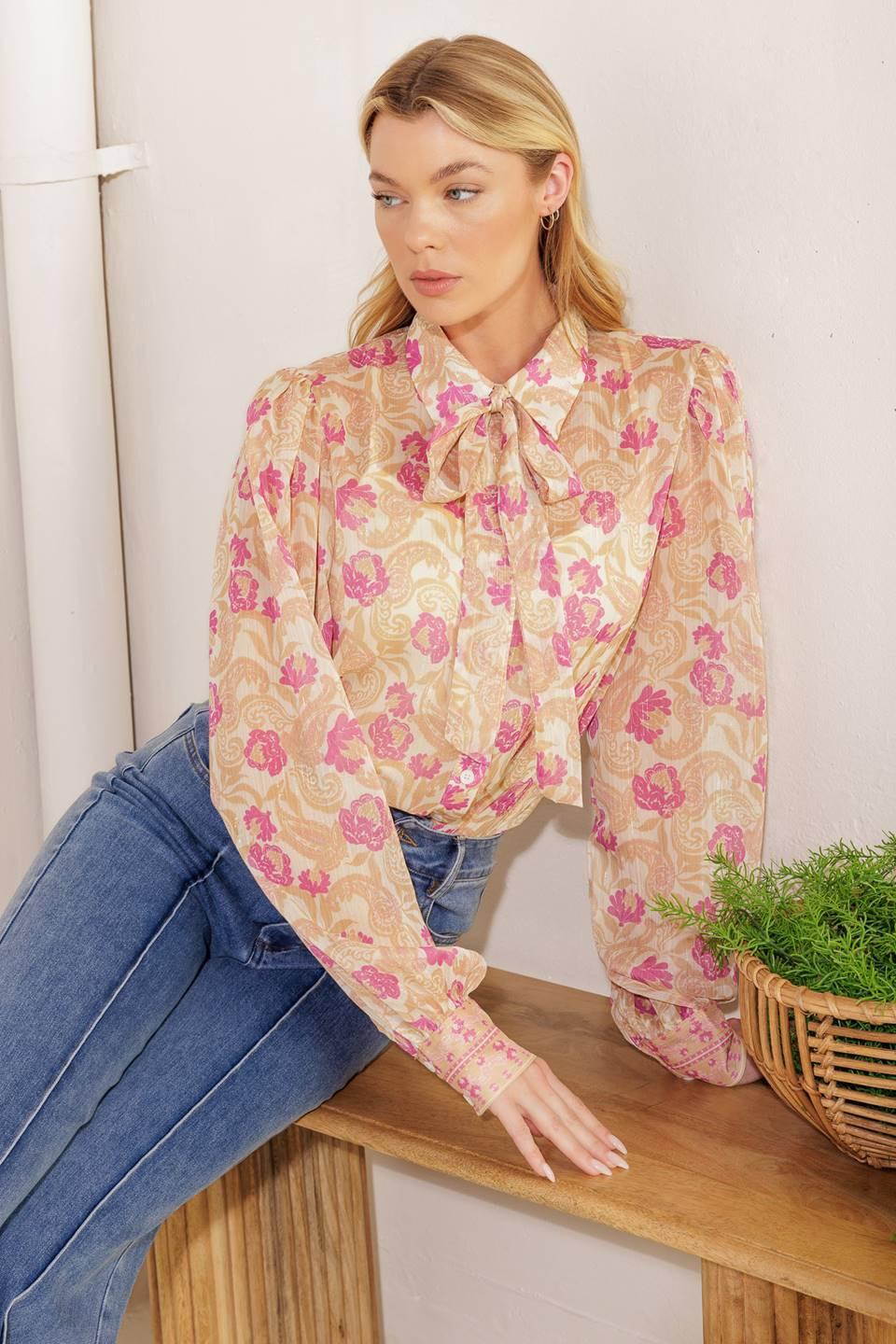 AGAINST THE ODDS WOVEN TOP - Glamourous Grace
