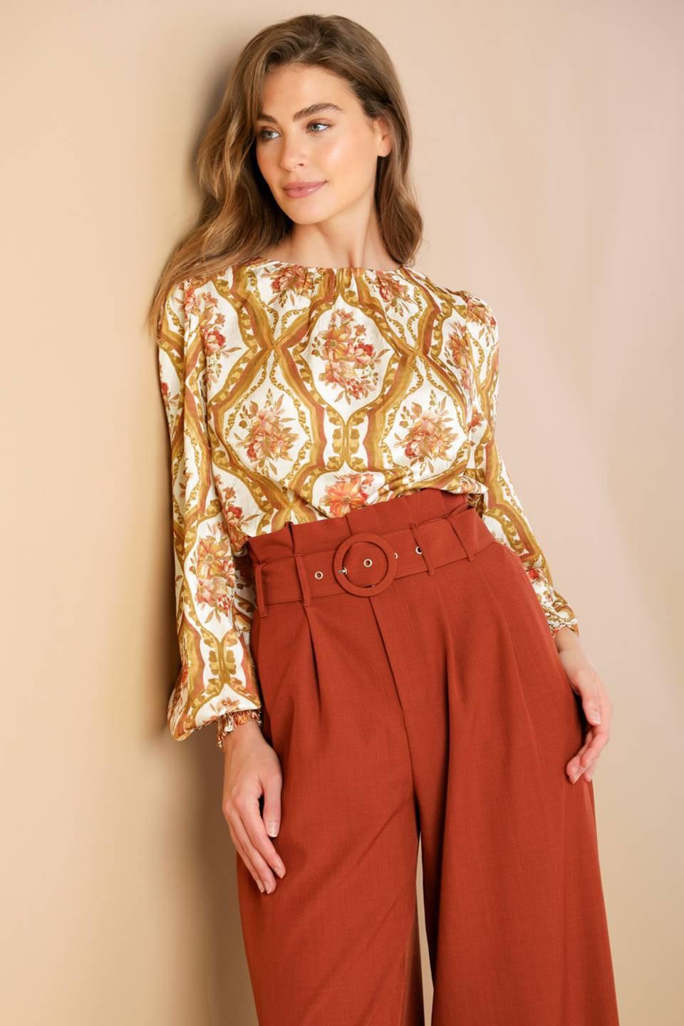 BE BETTER IVORY WOVEN TOP - Glamourous Grace
