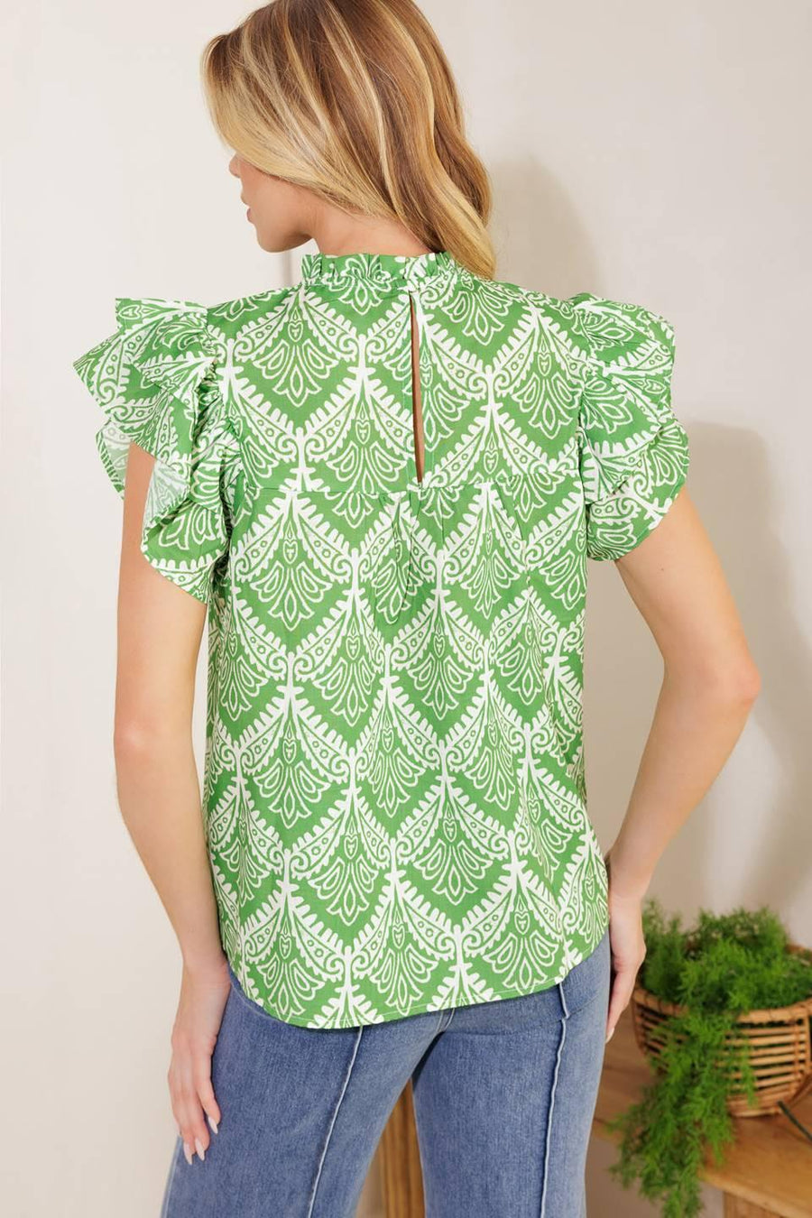 WANT YOU AROUND WOVEN TOP - Glamourous Grace