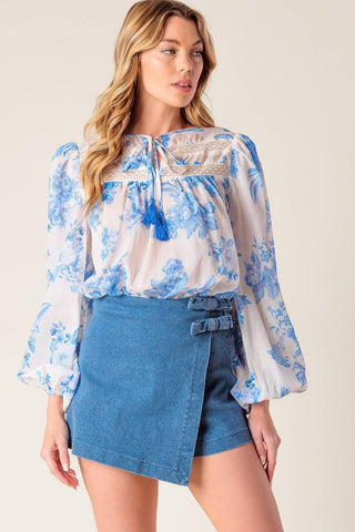 LAGOON DAYDREAMS WOVEN TOP - Glamourous Grace