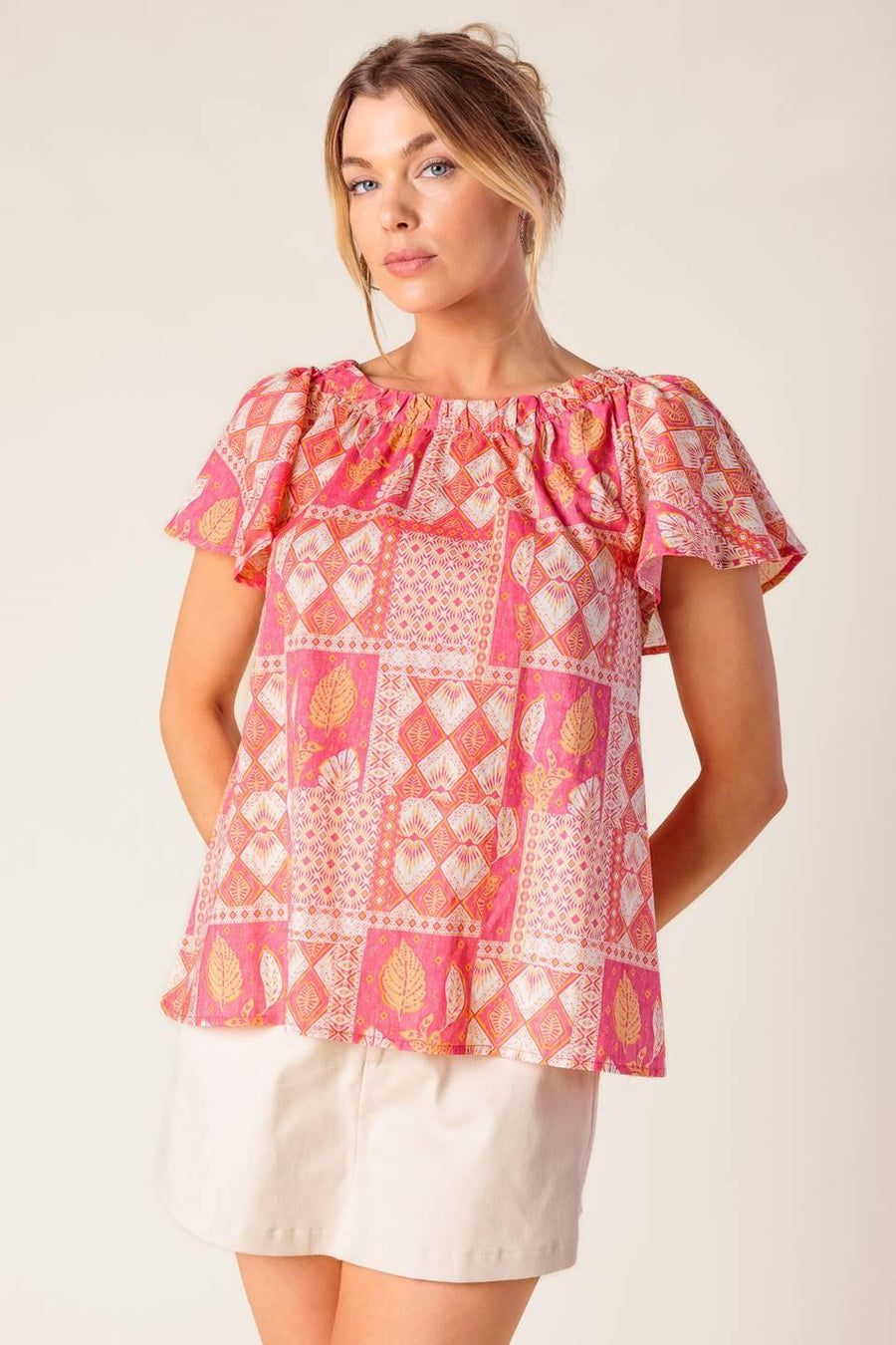 WHERE TO NEXT WOVEN TOP - Glamourous Grace