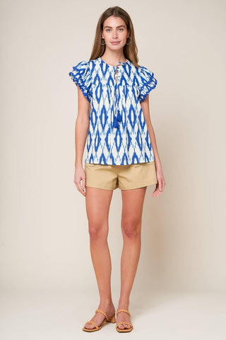 EFFORTLESS SELECTION WOVEN TOP - Glamourous Grace