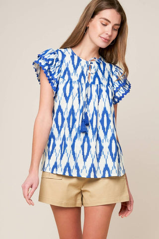 EFFORTLESS SELECTION WOVEN TOP - Glamourous Grace