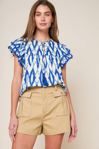 EFFORTLESS SELECTION WOVEN TOP - Glamourous Grace